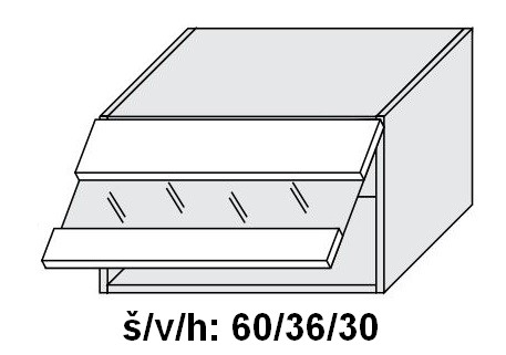 Horní skříňka SILVER+ DUB SONOMA 60 cm LAM