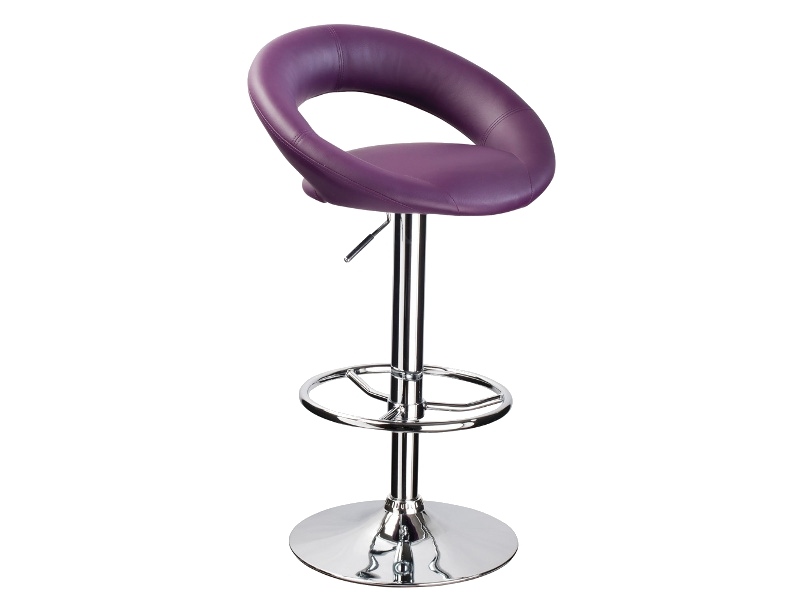 Židle barová fialová C-300