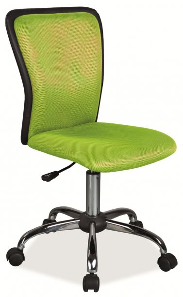 Židle kancelářská dětská zelená