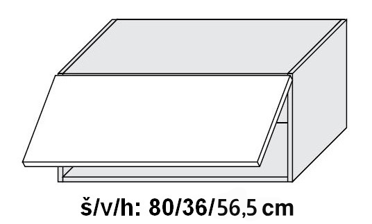 Kuchyňská skříňka horní QUANTUM BEIGE W6B/80 HK AVENTOS - grey