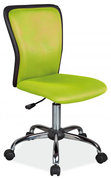 Židle kancelářská dětská zelená Q-099