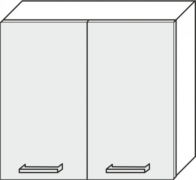 Kuchyňská skříňka horní PANDA 80 cm