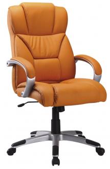 Židle kancelářská ekokůže pomeranč