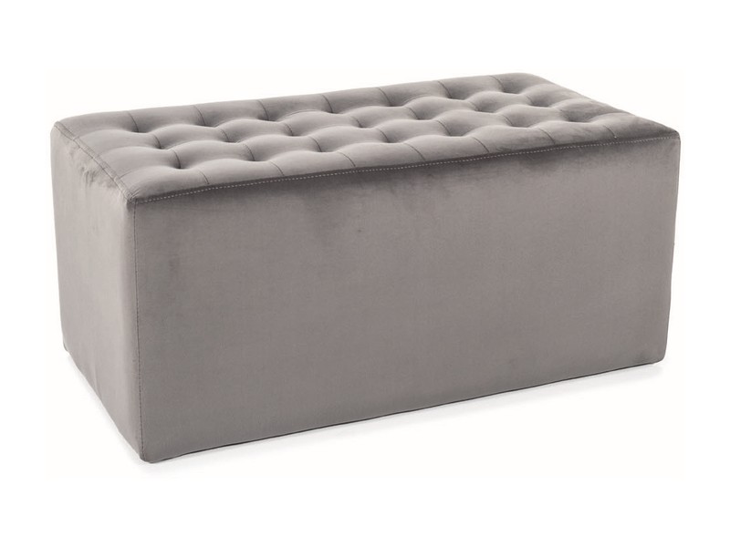 Taburet šedá LORI 2 VELVET