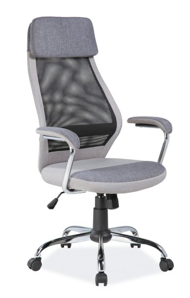 Židle kancelářská šedá Q-336