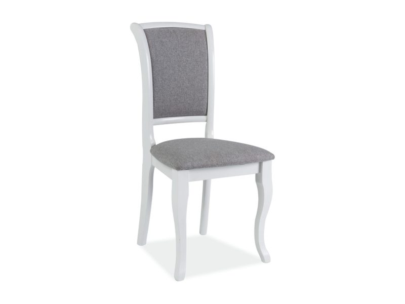 Židle jídelní bílá/šedá MN-SC