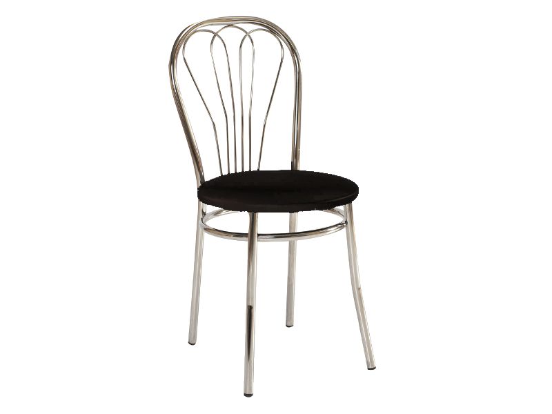 Židle jídelní černá V-1