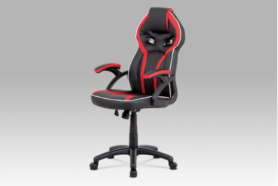 Židle kancelářská černá/červená KASANDRA