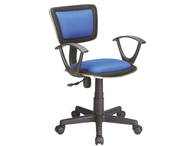 Židle kancelářská dětská modrá Q-140