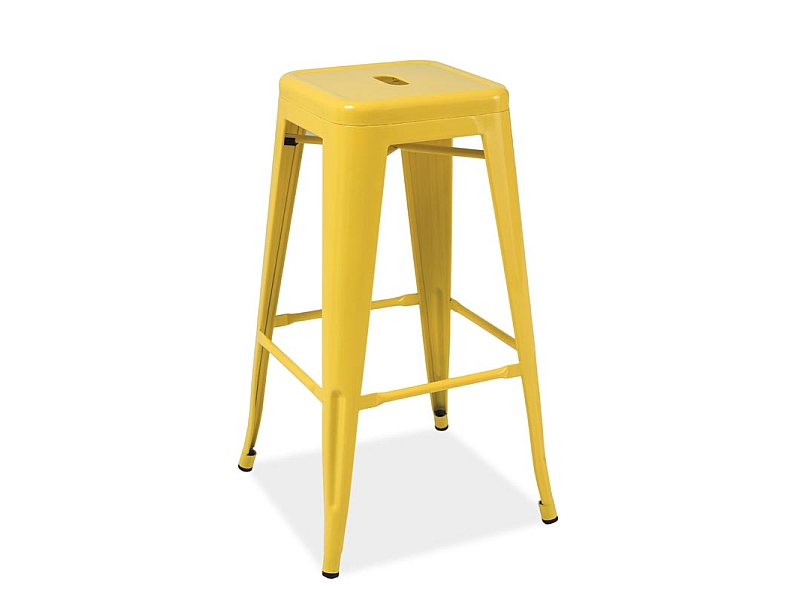 Židle barová žlutá LONG