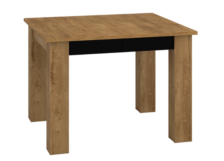 Rozkládací jídelní stůl dub lefkas/černá BALTICA NEW 23