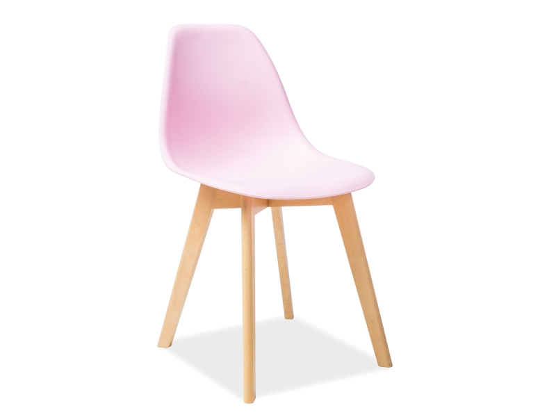 Židle jídelní buk/růžová MORIS