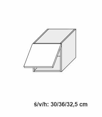 kuchyňská skříňka horní QUANTUM VANILA W4B/30 - lava