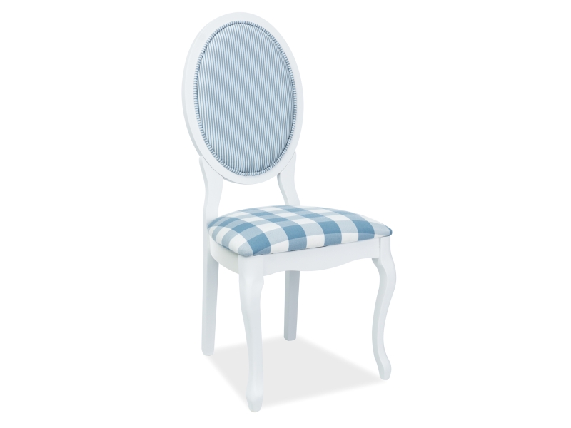 Židle jídelní bílá/modrá LV-SC