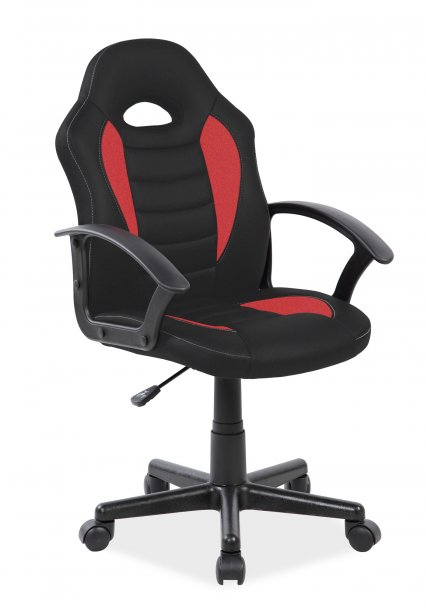 Židle kancelářská černá/červená Q-101
