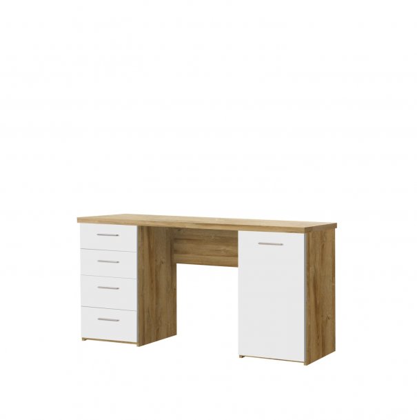 Stůl pracovní dub starý/bílá NET