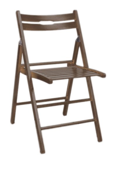 Židle skládací dřevěná ořech SMART II