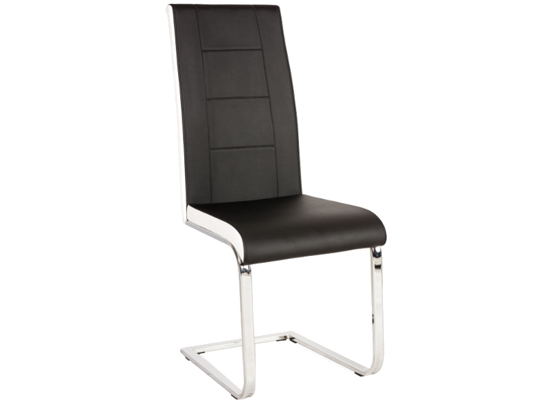 Židle jídelní černá/bílá H-629