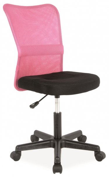 Židle kancelářská růžová Q-121