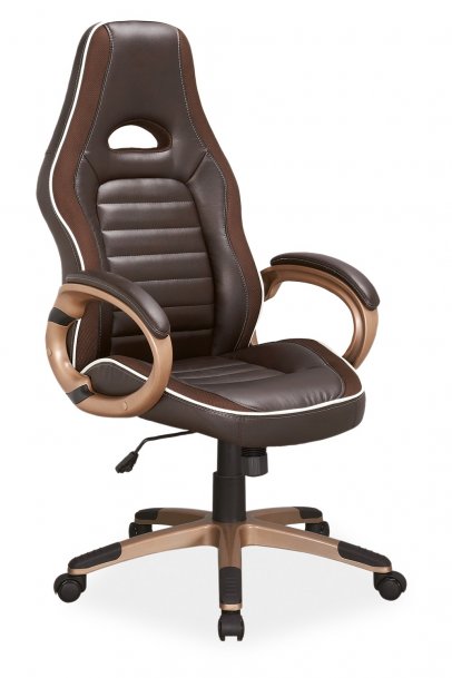 Židle kancelářská hnědá Q-150