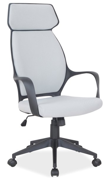 Židle kancelářská šedá/černá Q-188