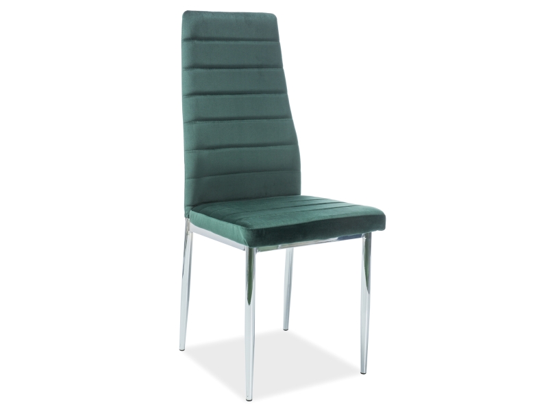 Židle jídelní chrom/zelená H-261 VELVET