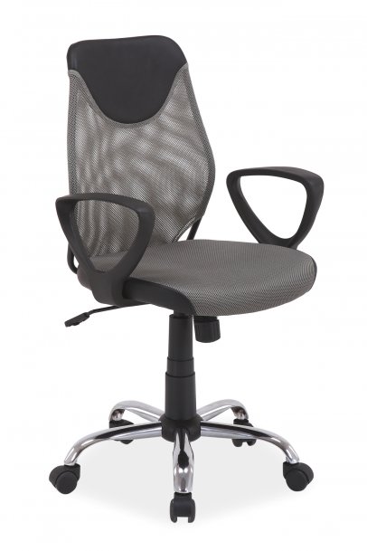 Židle kancelářská šedá Q-146