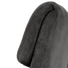 Houpací křeslo šedá manšestrová látka AK-B1232 GREY2