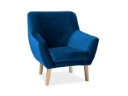 Křeslo zelená NORDIC 1 VELVET