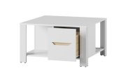 Konferenční stolek bílá/bílá lesk/dub sonoma ICE 41