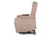 Křeslo relaxační béžové IKAR VELVET