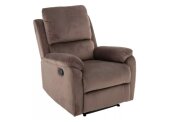 Křeslo polohovací cappuccino SPENCER 1 VELVET