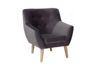 Křeslo zelená NORDIC 1 VELVET