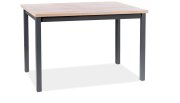 Stůl jídelní dub artisan/černá 120 X68 ADAM