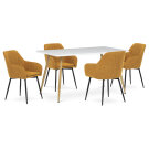 Stůl jídelní bílá mat 140x80 HT-W1214 WT