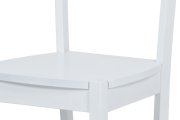 Židle jídelní bílá AUC-004 WT