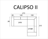 Sedací souprava rohová rozkládací CALIPSO II