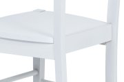 Židle jídelní bílá AUC-004 WT