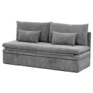 Pohovka rozkládací světle šedá ASB-4740 GREY2