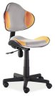 Kancelářská židle dětská šedá/oranžová