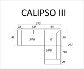 Sedací souprava rohová rozkládací CALIPSO III