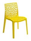 Židle jídelní plastová giallo GRUVYER