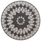 Stůl zahradní s mozaikou černý JF2233