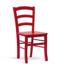 Židle jídelní masivní rosso PAYSANE COLOR