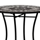 Stůl zahradní s mozaikou černý JF2233