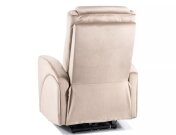 Křeslo elektrické tmavě béžová KRONOS VELVET