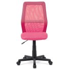 Židle kancelářská dětská růžová s ekokůží KA-Z101 PINK