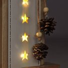 LED hvězda dřevěná 1V237