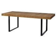 Jídelní stůl rozkládací dub medový/černá mat MOSAIC 40