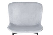 Jídelní židle světle šedá COLBY VELVET